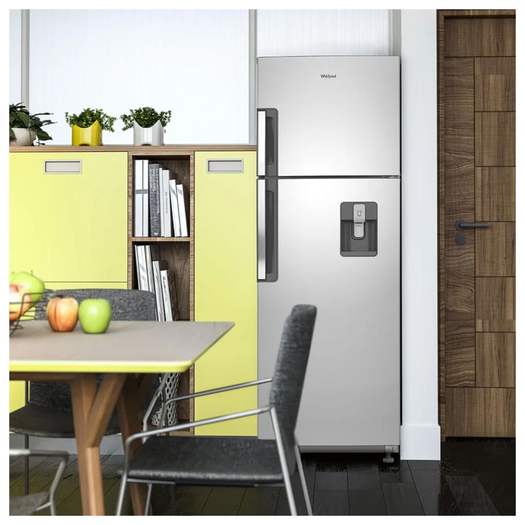 Nevera 9 Pies Cu Con Dispensador de Agua Acero Inox Whirlpool