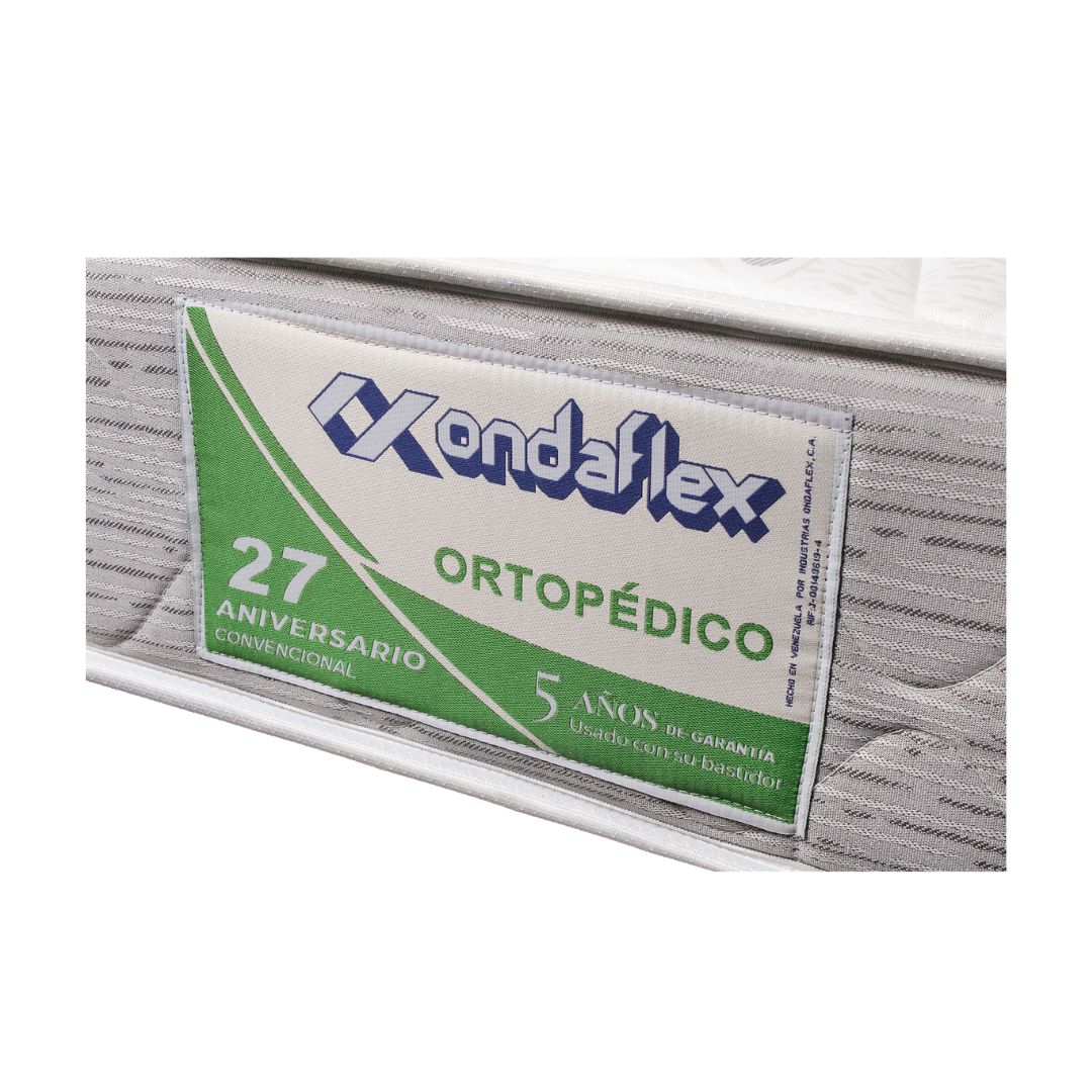 Colchón Individual 27 Aniversario Ortopédico 100x190 Ondaflex