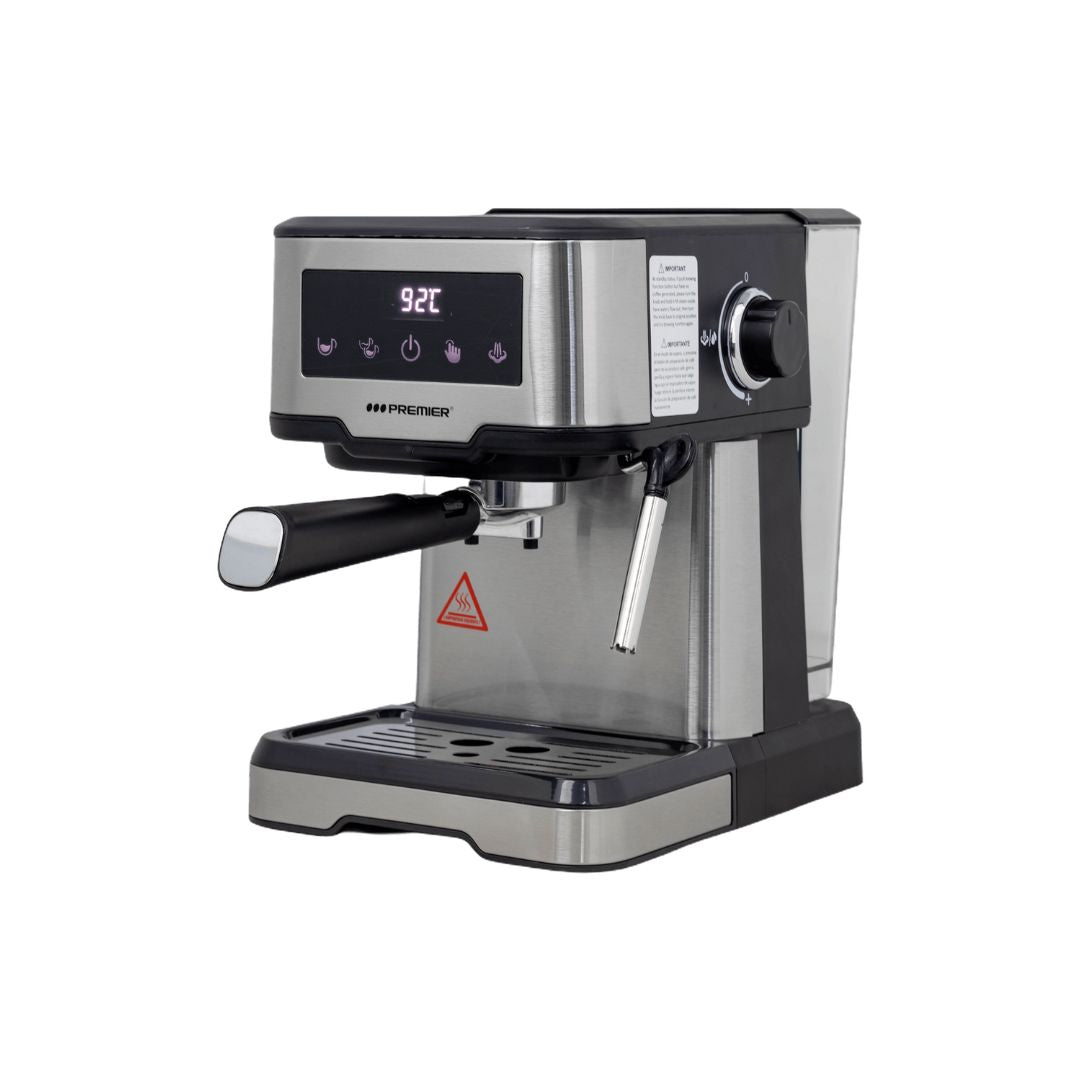 Cafetera Eléctrica Espresso 1.3 Litros Panel de Control Digital Pantalla Led Premier