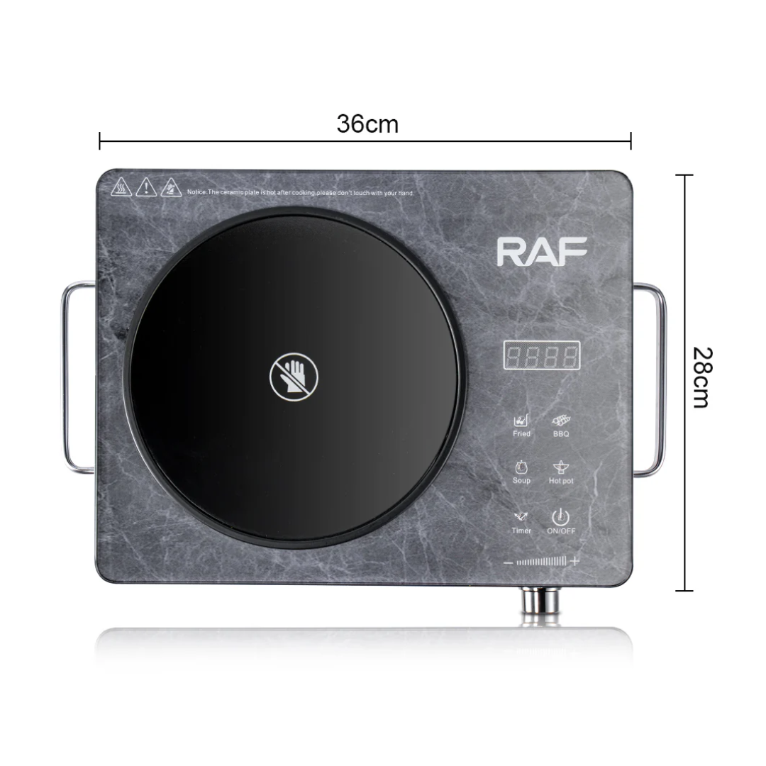 Cocina Eléctrica Infrarroja 1 Hornilla 1200W Táctil Raf