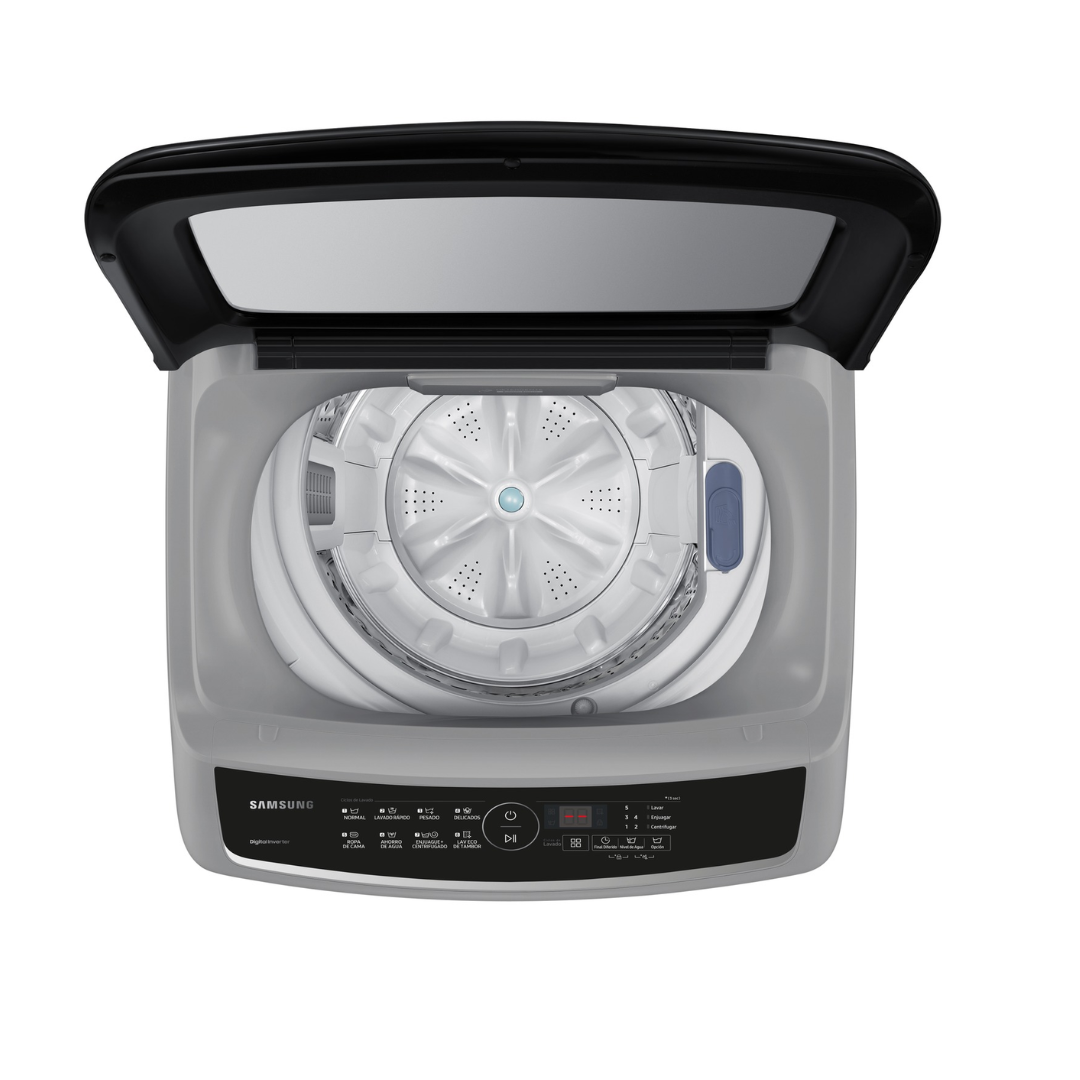 Lavadora Carga Superior Dual Storm 9 Kilos Gris Samsung