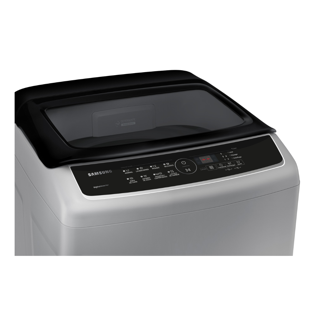 Lavadora Carga Superior Dual Storm 9 Kilos Gris Samsung