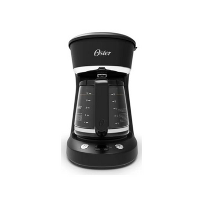Cafetera Programable con Jarra de Vidrio y Con Filtro Permanente Capacidad de 12 Tazas Negra Oster®