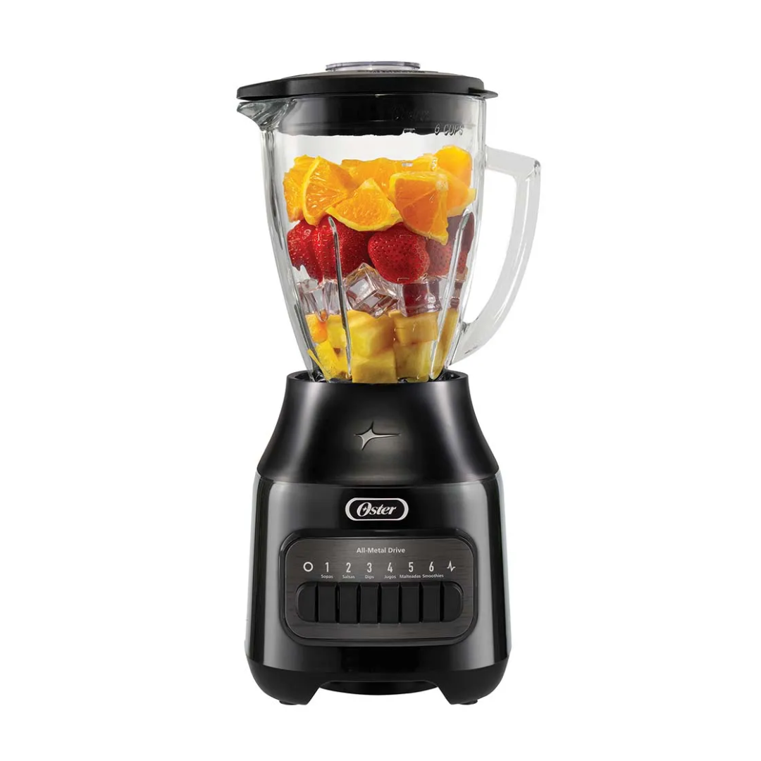 Licuadora con Vaso de Vidrio y 6 Velocidades más Pulso Oster®