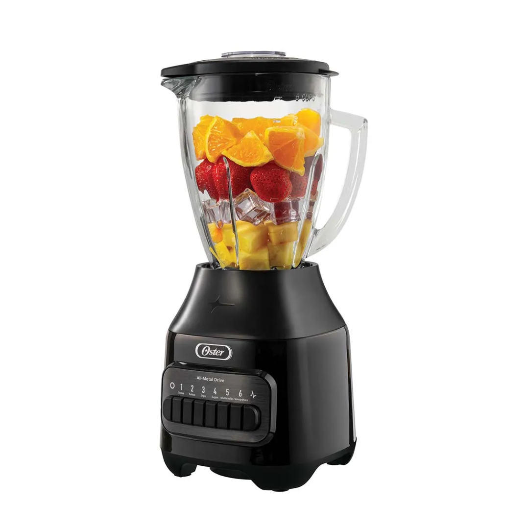 Licuadora con Vaso de Vidrio y 6 Velocidades más Pulso Oster®