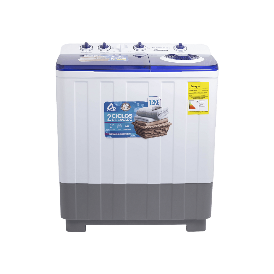Lavadora Semiautomática Doble Tina 12Kg AS Electronic