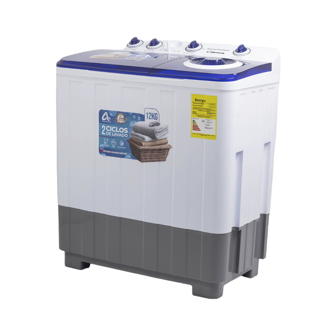 Lavadora Semiautomática Doble Tina 12Kg AS Electronic
