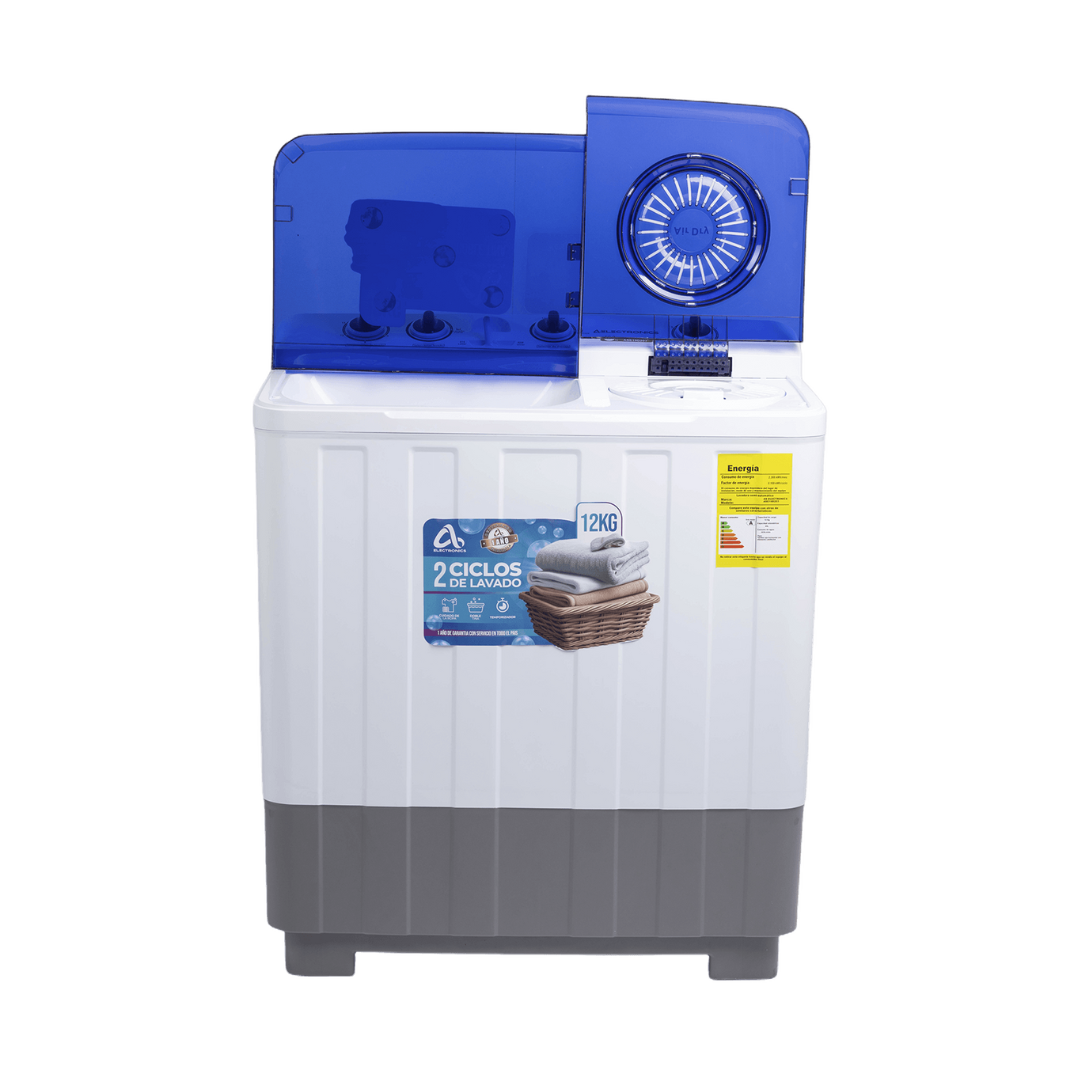 Lavadora Semiautomática Doble Tina 12Kg AS Electronic