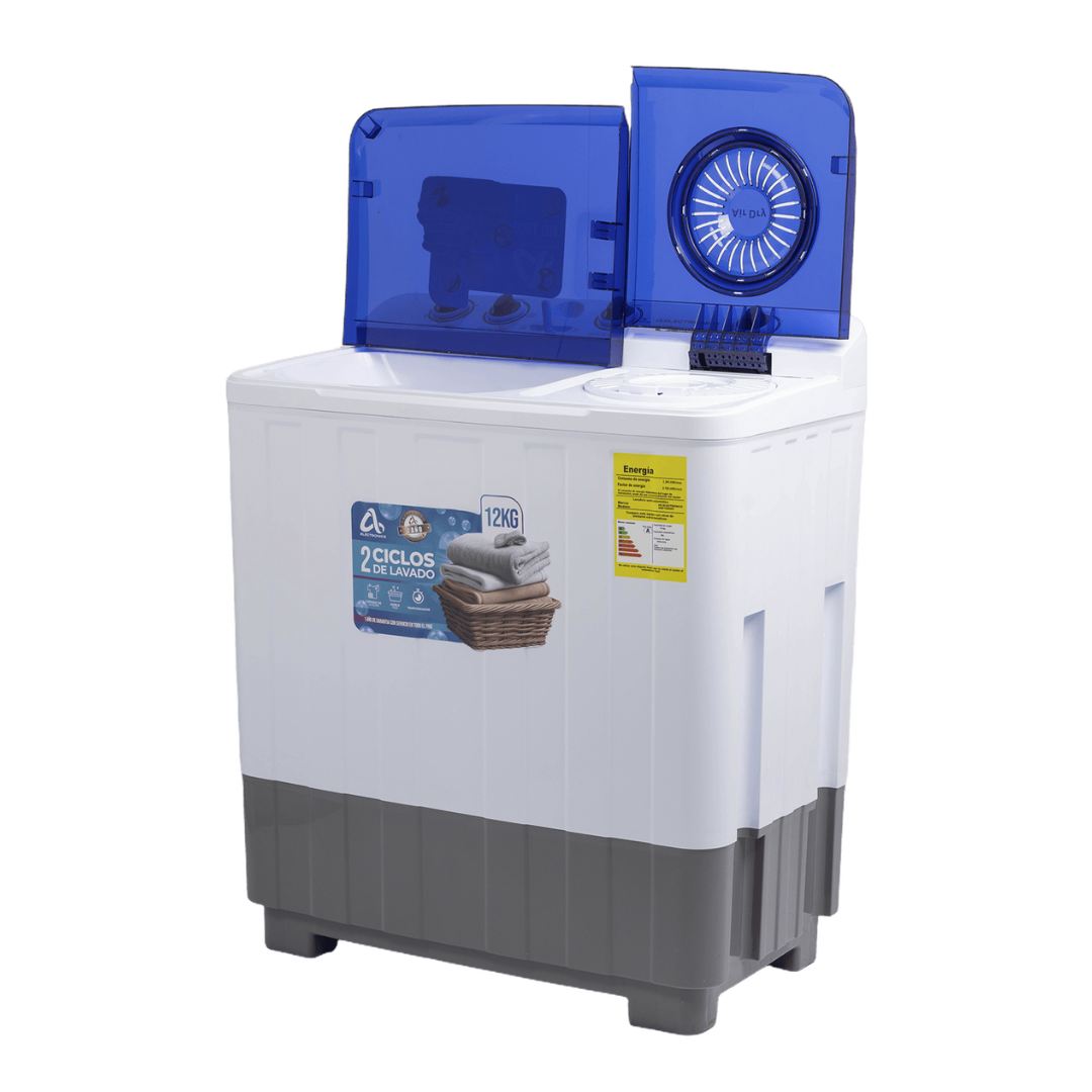 Lavadora Semiautomática Doble Tina 12Kg AS Electronic