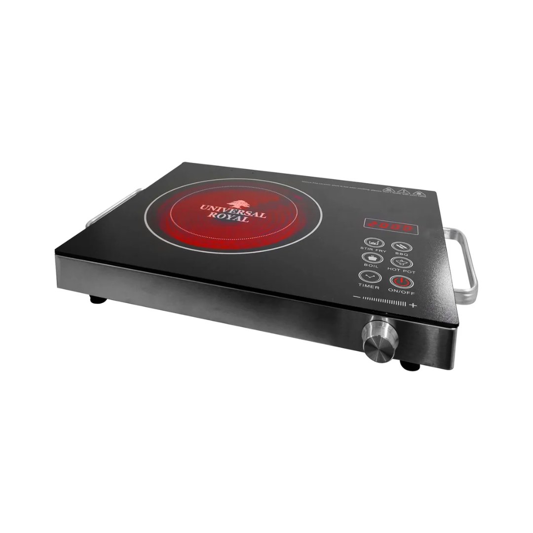 Cocina 1 Hornilla Infrarroja 1000W Panel Tactil Universal Royal