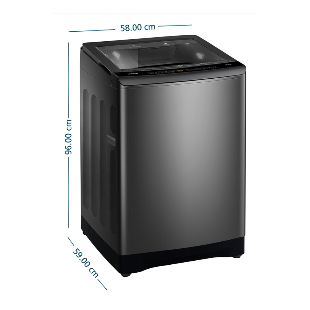 Lavadora Automática de Carga Superior 14 Kilos  Panel Digital Silver Mabe