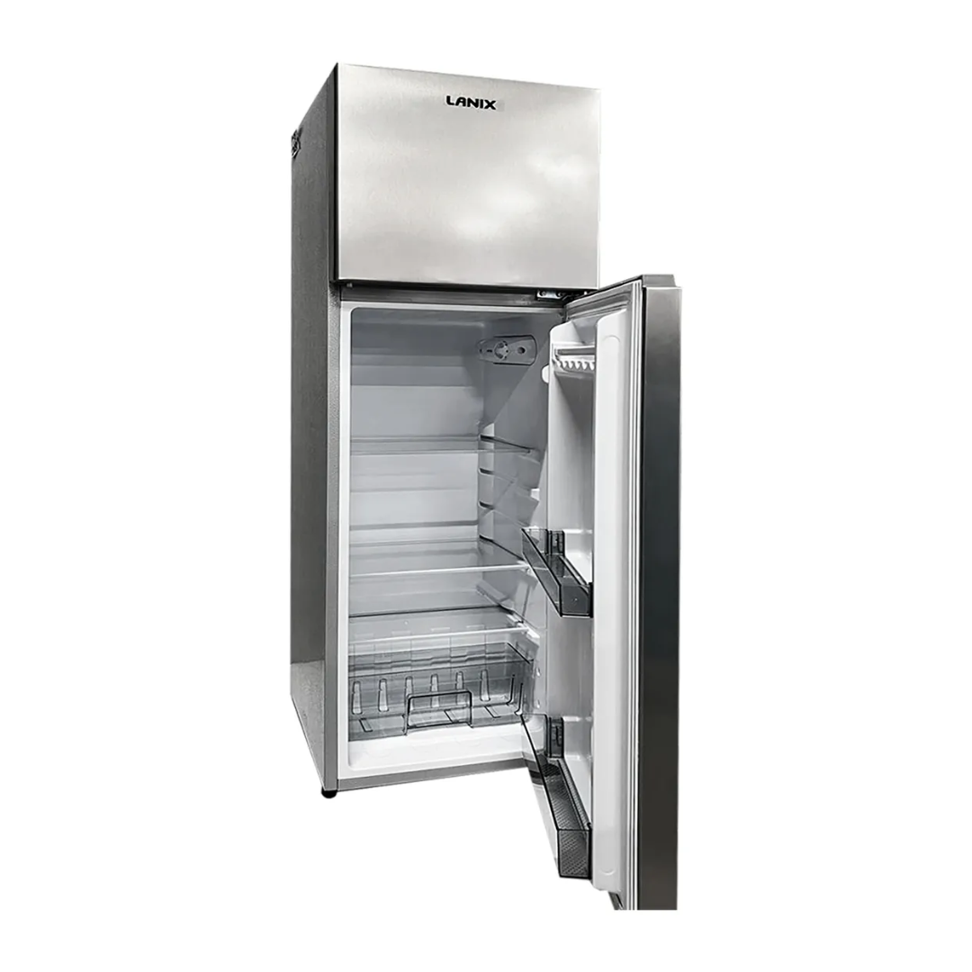 Nevera 158 Litros C/Escarcha 2 Puertas 110V Acero Inoxidable LanIx