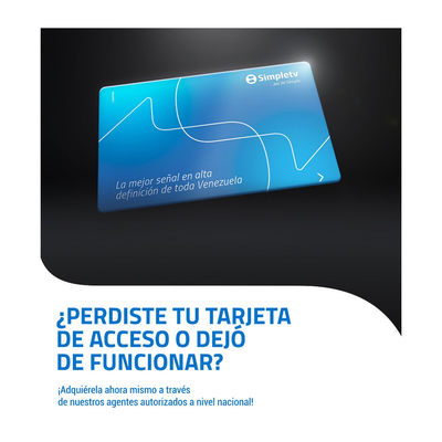 Tarjeta de Acceso para Decodificadores SmartCard (Grandes) SIMPLE TV