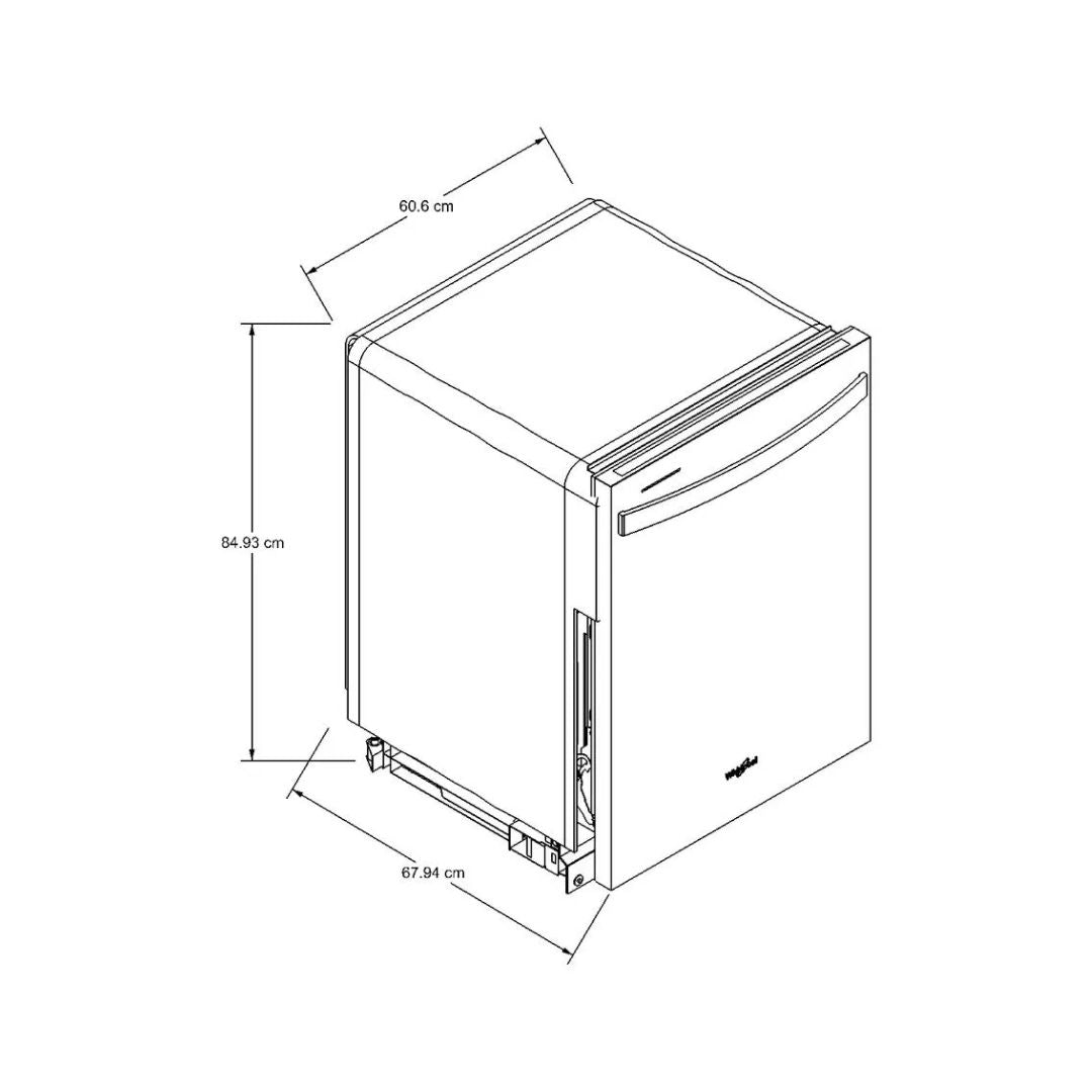 Lavaplatos Automático Acero Inoxidable Interno 24" Para Empotrar Whirlpool