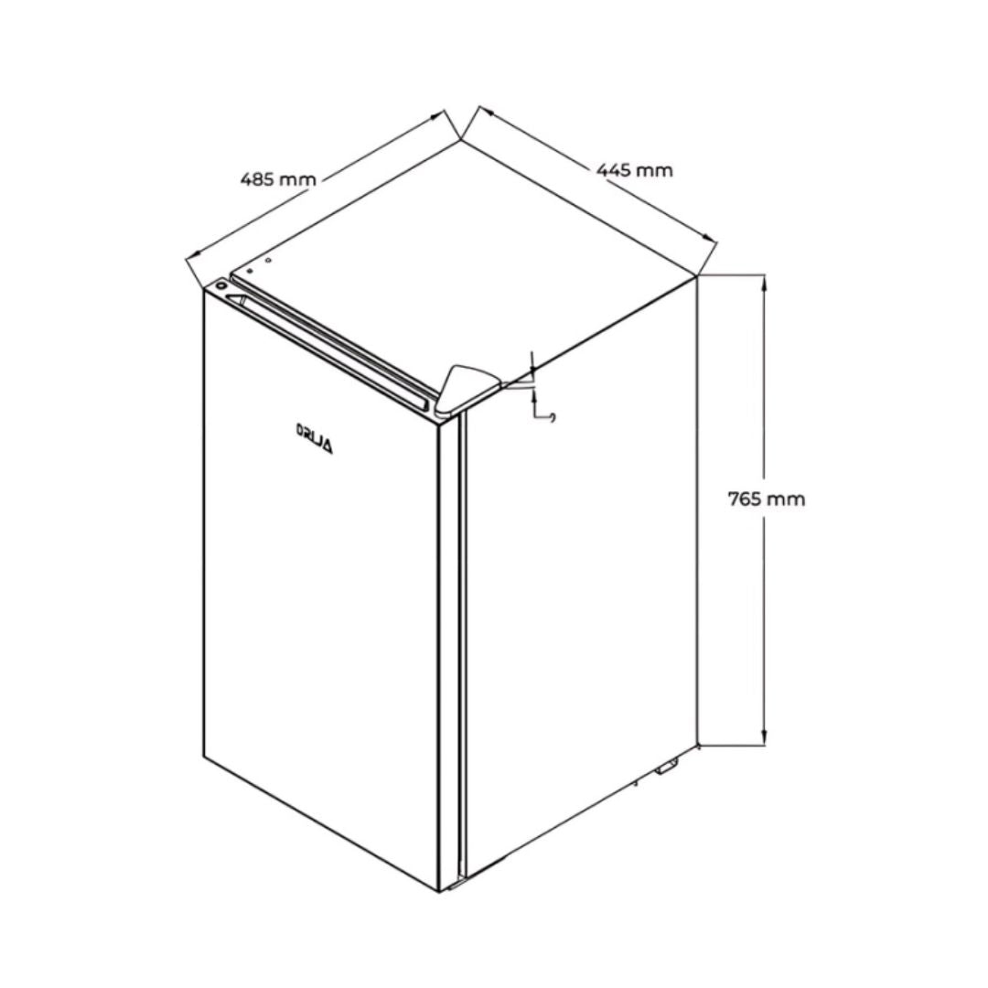 Nevera Ejecutiva 3.2 Pies Cu Puerta Reversible Negra Drija