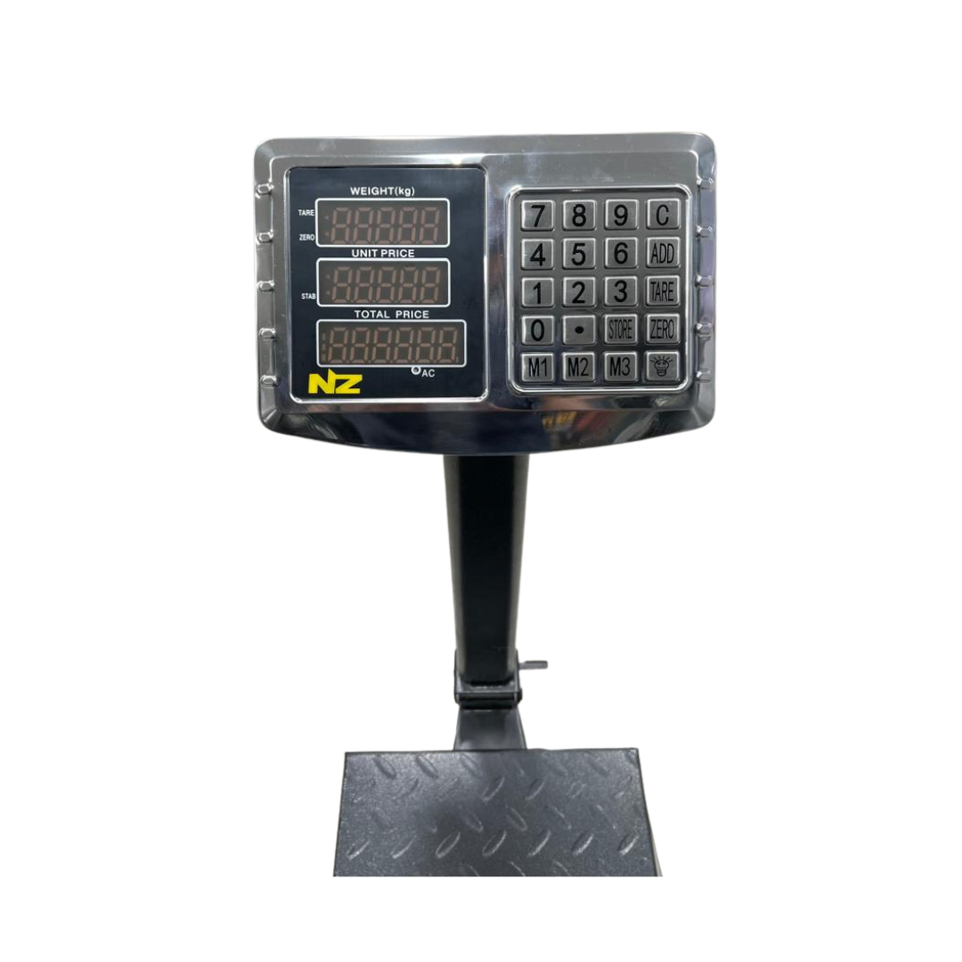 Balanza Digital de Plataforma Industrial Romana 300 Kilos Gris NZ