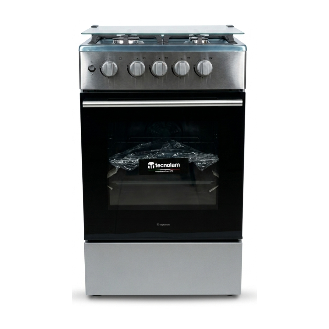 Cocina a Gas 4H a Gas + Encedido Electrico Acero Inoxidable Tecnolam