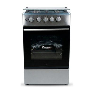 Cocina a Gas 4H a Gas + Encedido Electrico Acero Inoxidable Tecnolam