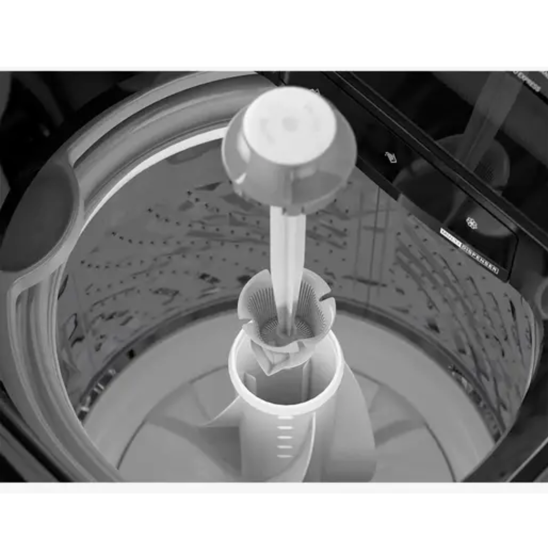 Lavadora Automática Carga Superior 20 Kilos Tapa de Cristal Negro Whirlpool