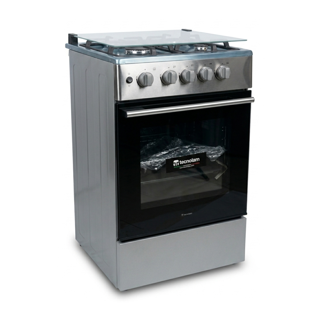 Cocina a Gas 4H a Gas + Encedido Electrico Acero Inoxidable Tecnolam