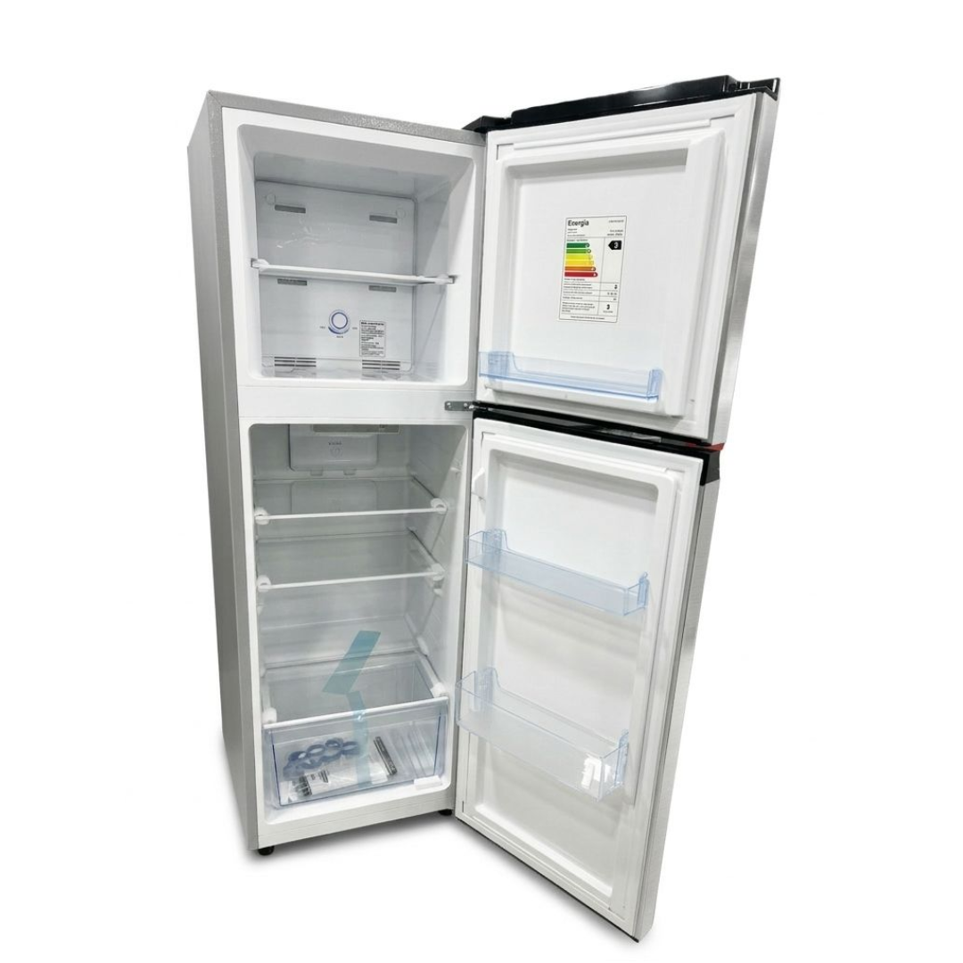 Nevera 292 Litros Sin Escarcha Acero Inoxidable 2 Puertas Lanix