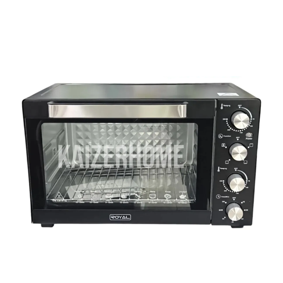 Horno Tostador 45 Litros de Perillas Negro Universal Roya