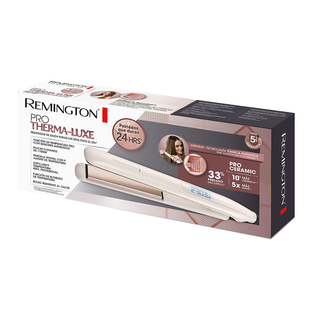 Plancha de Cabello Therma-Luxw 230°C (450°F) Remington