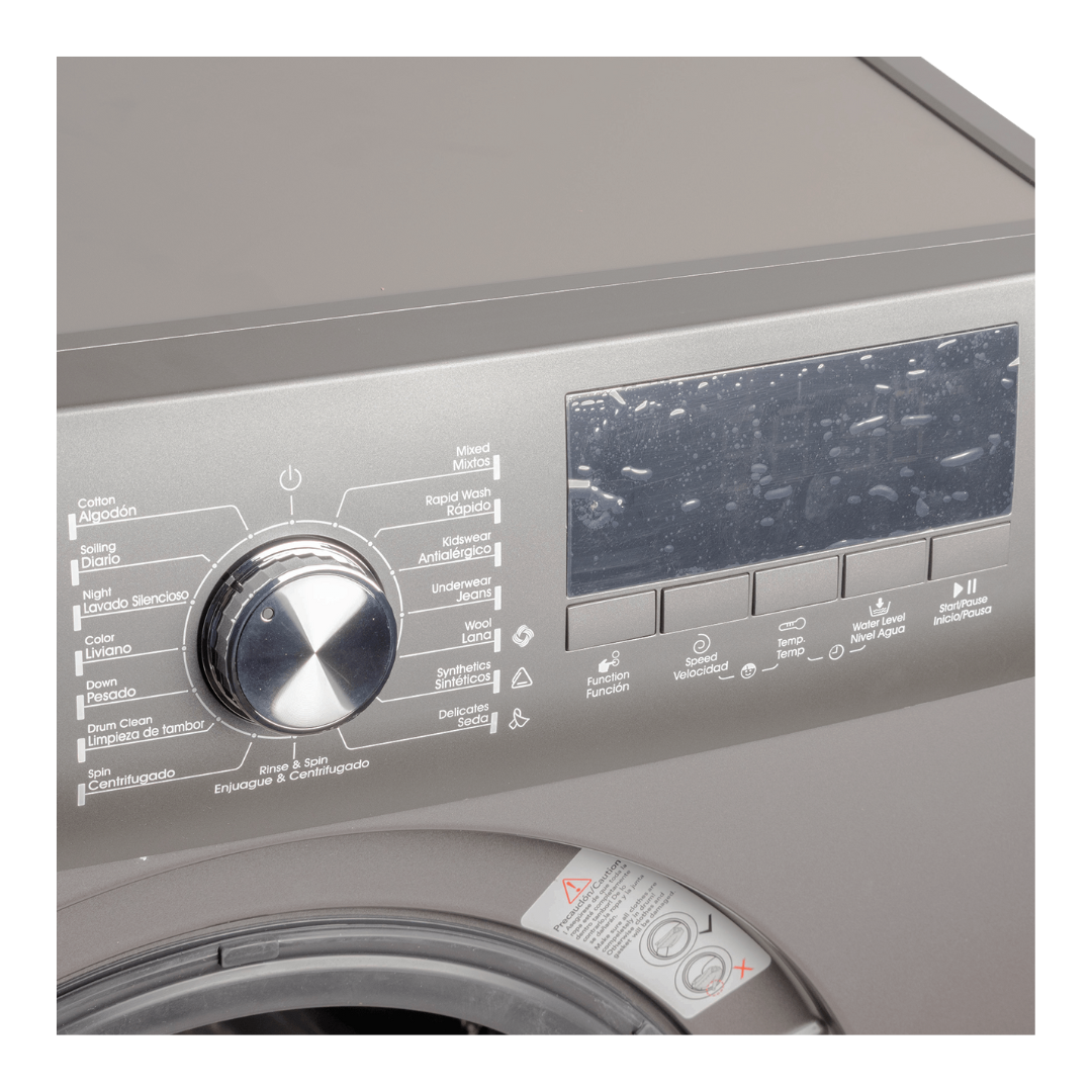 Lavadora Automática Carga Frontal 7kg 15 Programas de Lavado Silver Admiral