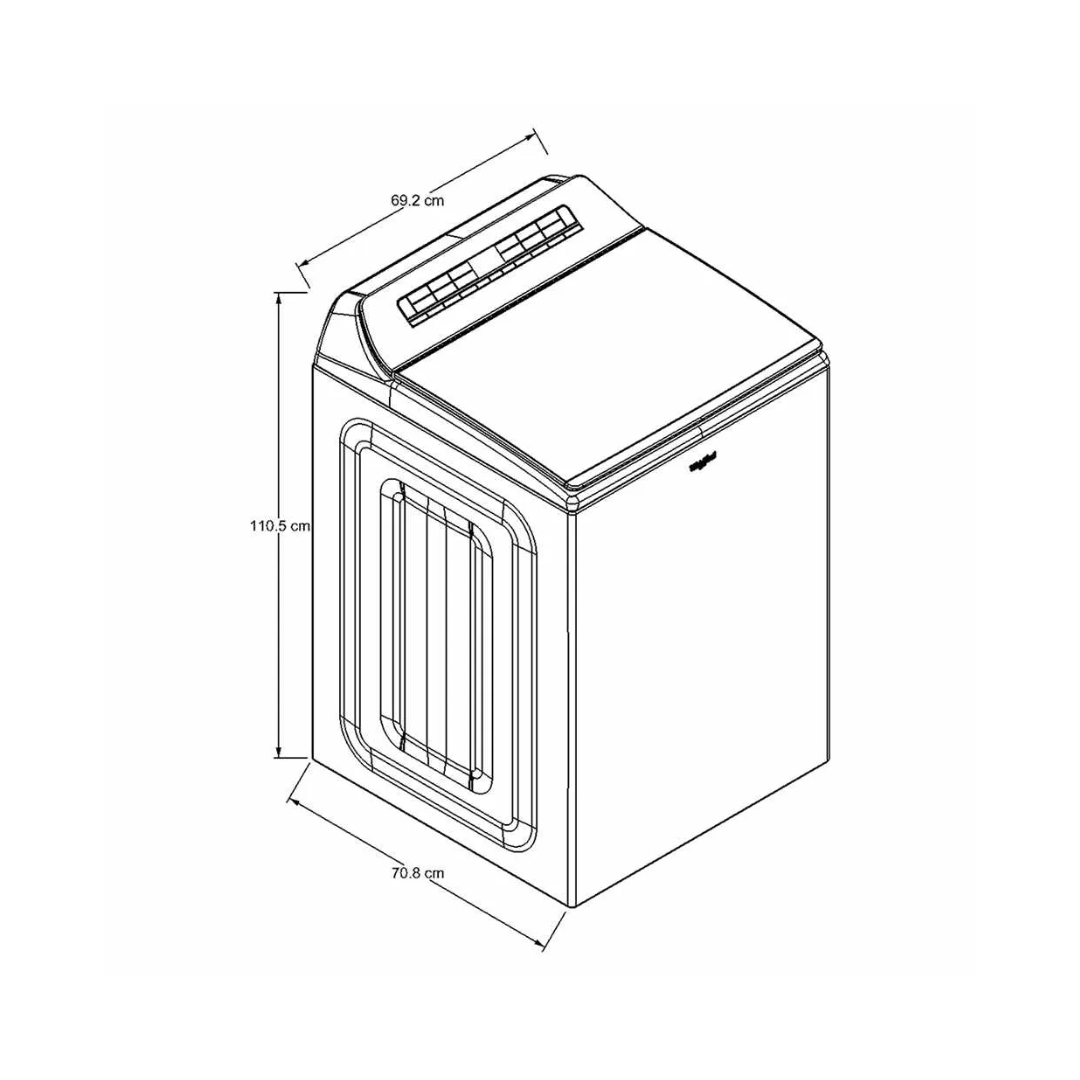 Lavadora Inteligente Carga Superior 27 Kilos Con Wi-Fi Whirlpool