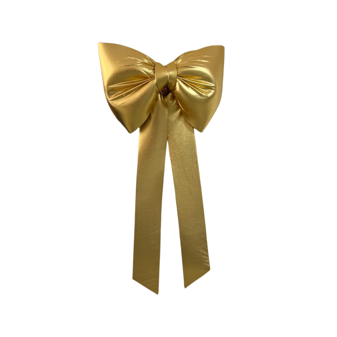 Lazo Navideño de Una Sola Tira Tela Brillante Extra-Grande