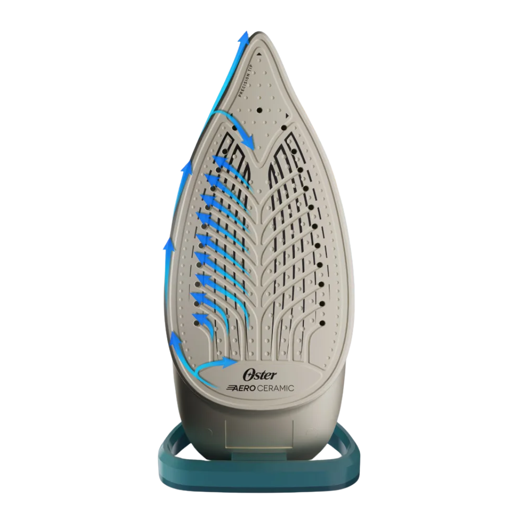 Plancha de Vapor AeroGlide Max Verde Oscuro Oster