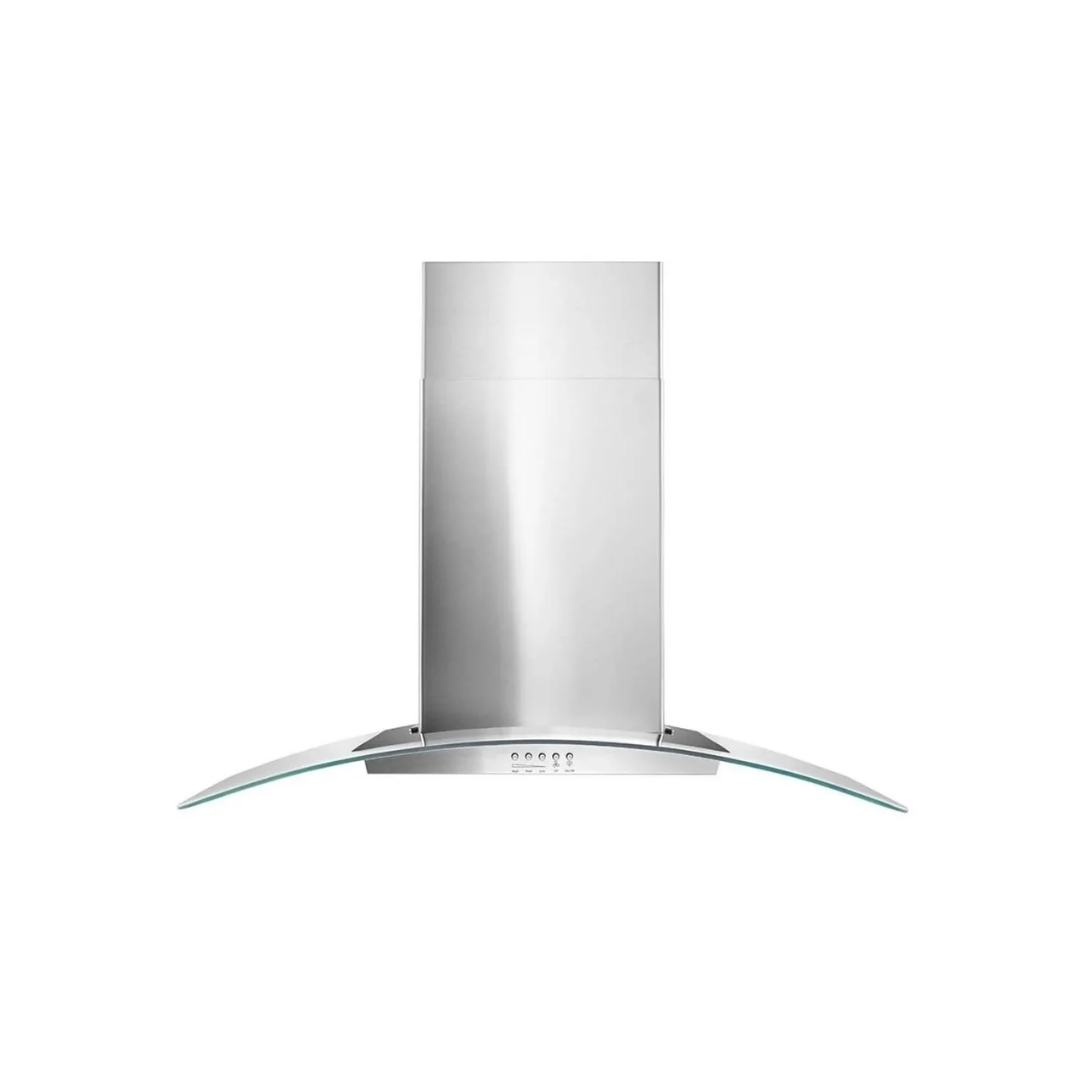 Campana Extractora de Pared de Vidrio cóncavo de 30" Acero Inoxidable Whirlpool