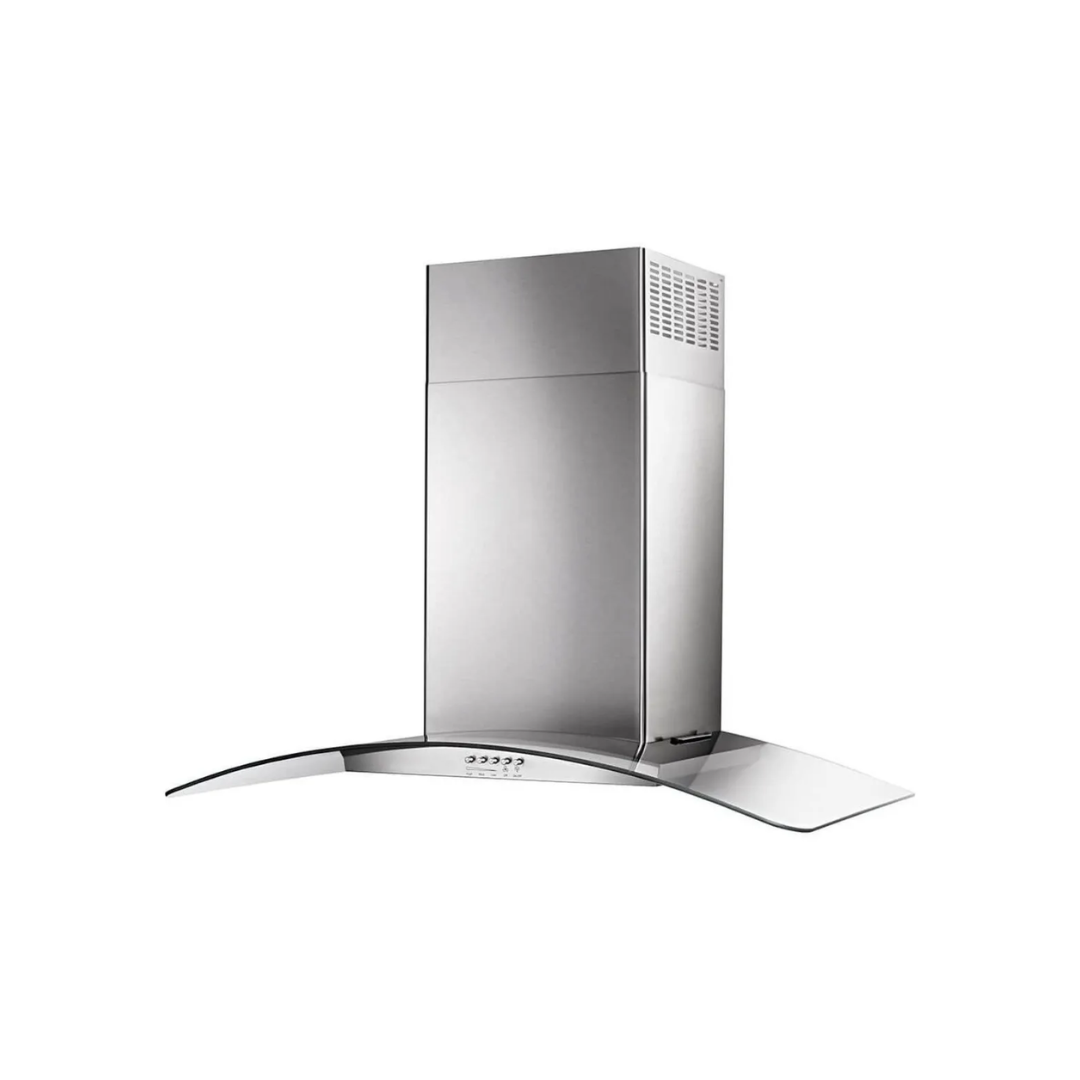 Campana Extractora de Pared de Vidrio cóncavo de 36" Acero Inoxidable Whirlpool