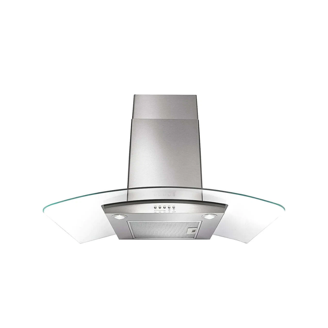 Campana Extractora de Pared de Vidrio cóncavo de 36" Acero Inoxidable Whirlpool