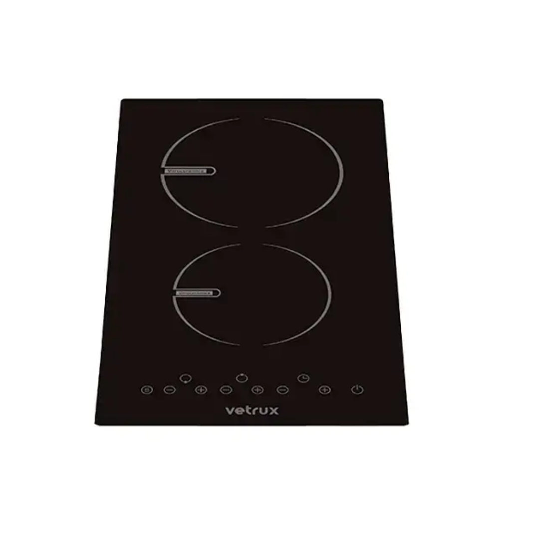 Tope Eléctrico Vitrocerámica 30 Cm 2 Hornillas 220V Vetrux