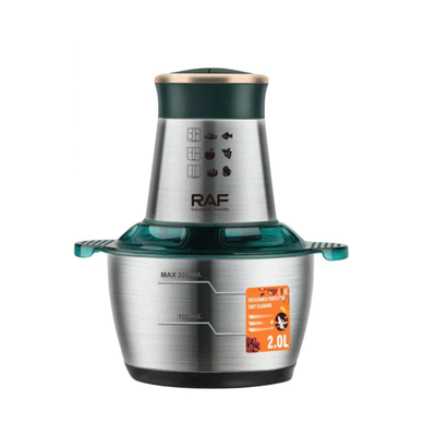Procesador De Alimentos 400W 2L Con Cuchillas En Espiral, Bajo Ruido Raf