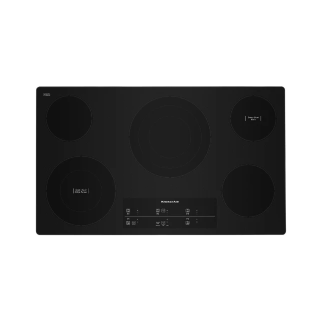 Tope Eléctrico Digital 5 Hornillas 36" Borde de Acero Inoxidable Kitchenaid