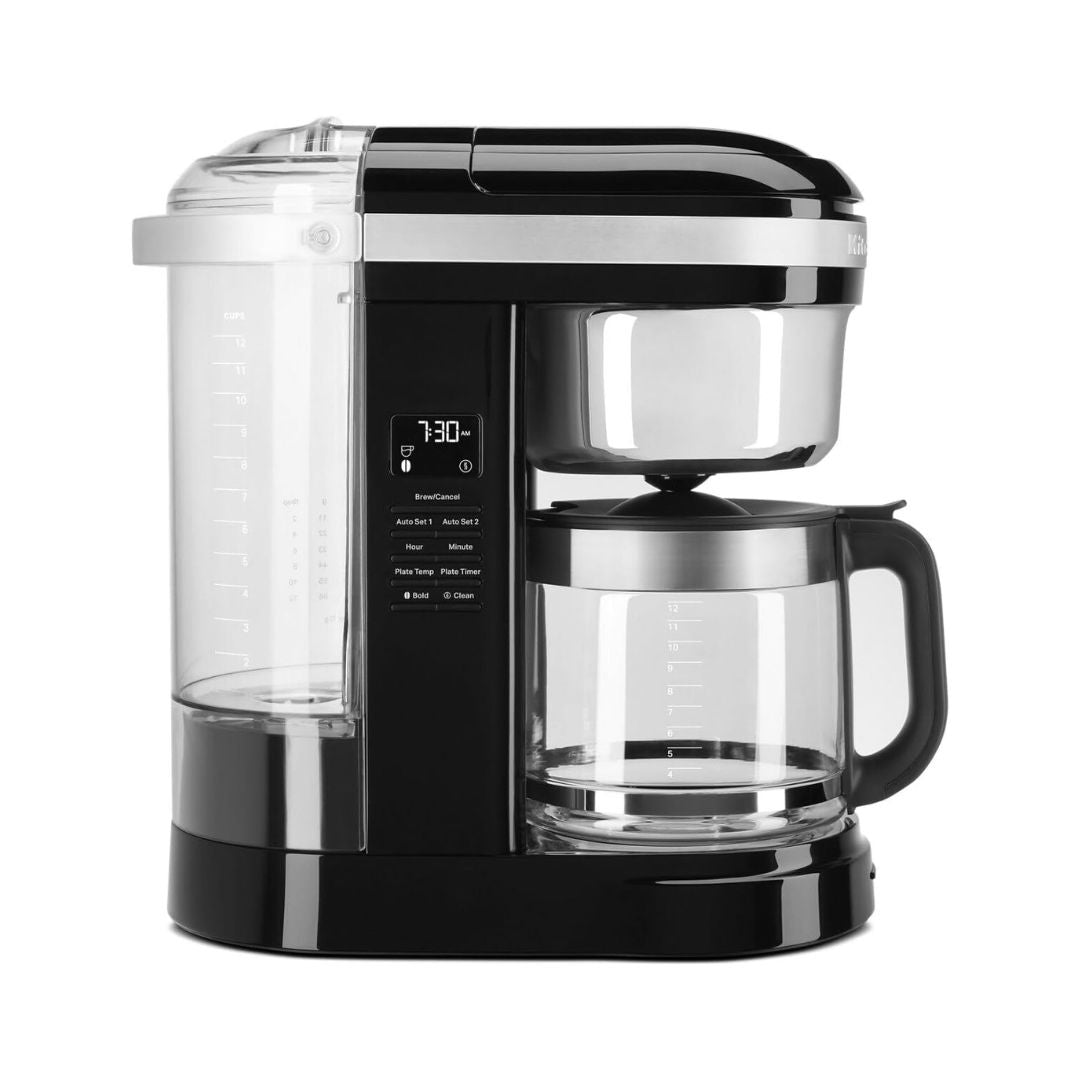 Cafetera Digital 12 Tazas 1100W Negra Kitchenaid