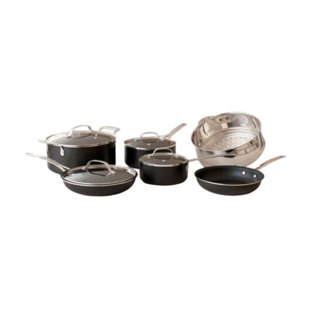 Juego de Ollas Antiadherente 10 Piezas Negra Hamilton Beach