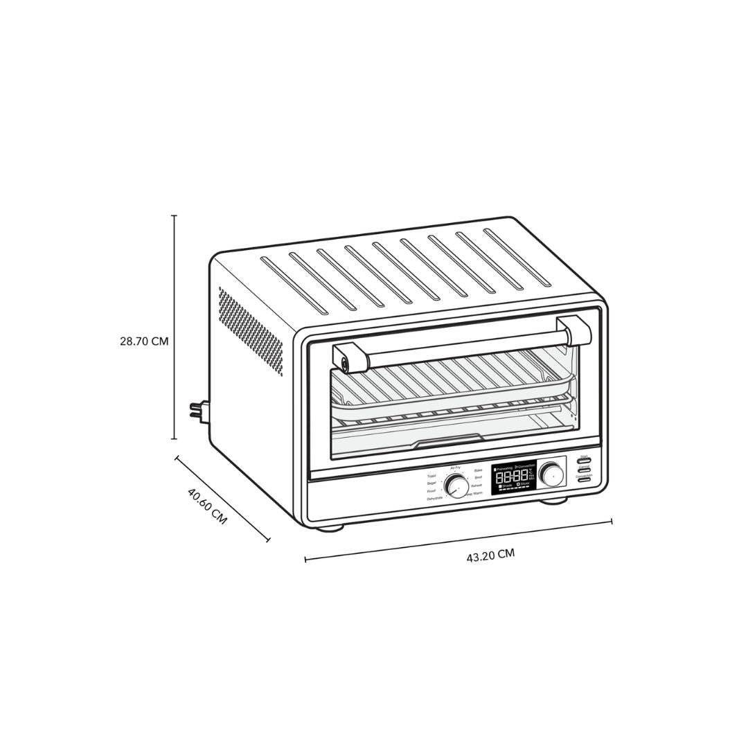 Mini Horno Con Tecnología Air Fry 9 Funciones Digital Kitchenaid