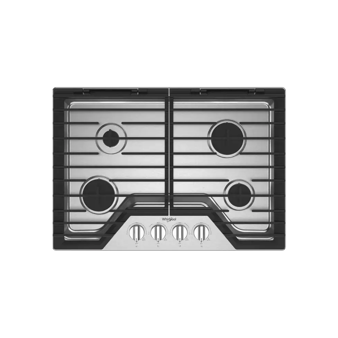 Tope a Gas 4 Hornillas 30" Acero Inoxidable CON EZ-2-Lift™ Whirlpool