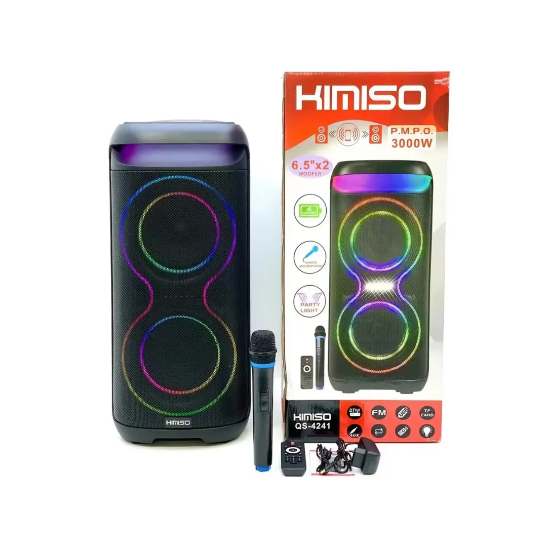 Corneta Inalámbrica 6.5" 200W Pantalla Led Batería Recargable  Kimiso