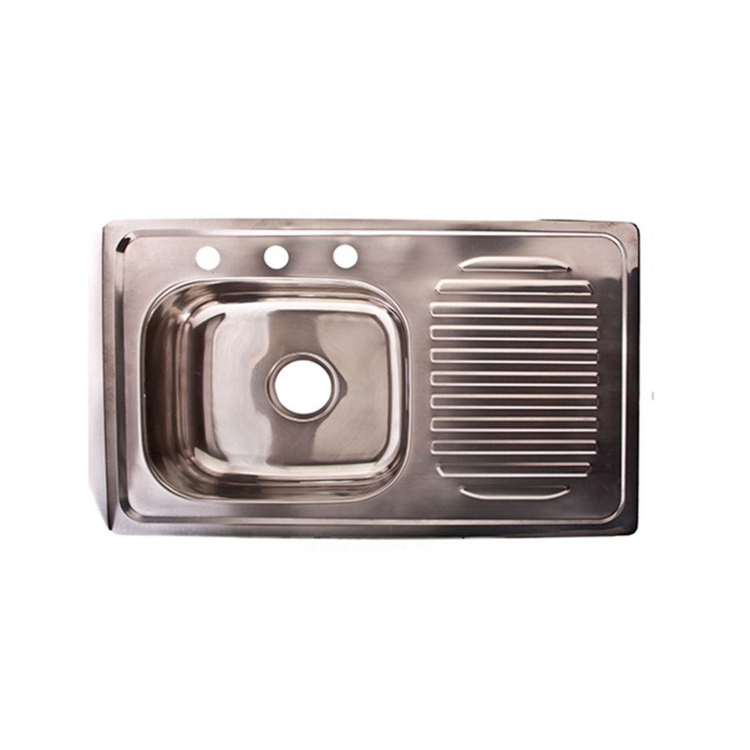 Fregadero de Acero Inoxidable 100x50 cm Drija