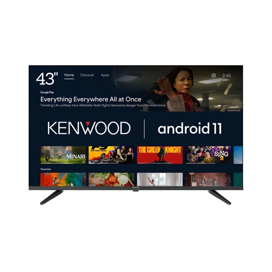 Televisor Smart 43" Android 11 Resolución FHD de 1080 Kenwood