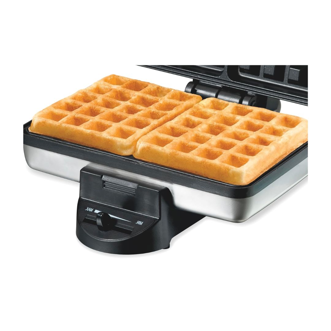 Waflera Sandwichera Estilo Belga Acero Inox Hamilton Beach