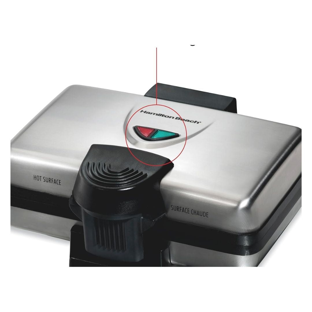Waflera Sandwichera Estilo Belga Acero Inox Hamilton Beach