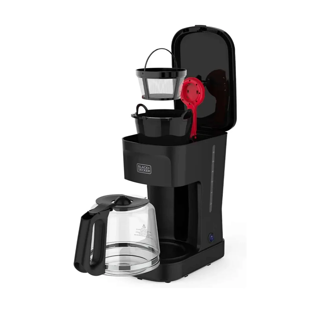Cafetera 12 Tazas 900W filtro Permanente Black & Decker