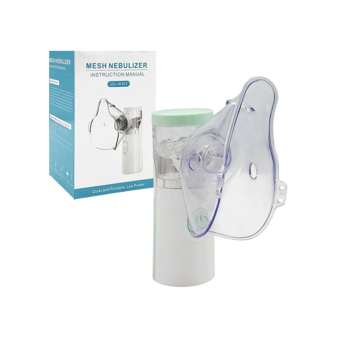 Mini Nebulizador Portátil Recargable Con Capacidad de 13ml Boquilla y Mascarilla Plástica