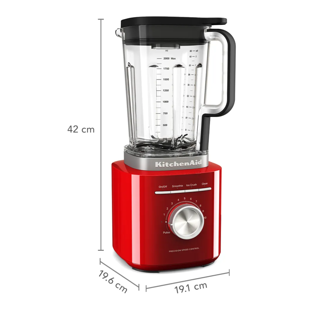 Licuadora 10V Vaso Tritan Pure Power 1700 WATTS Roja Mate Kitchenaid
