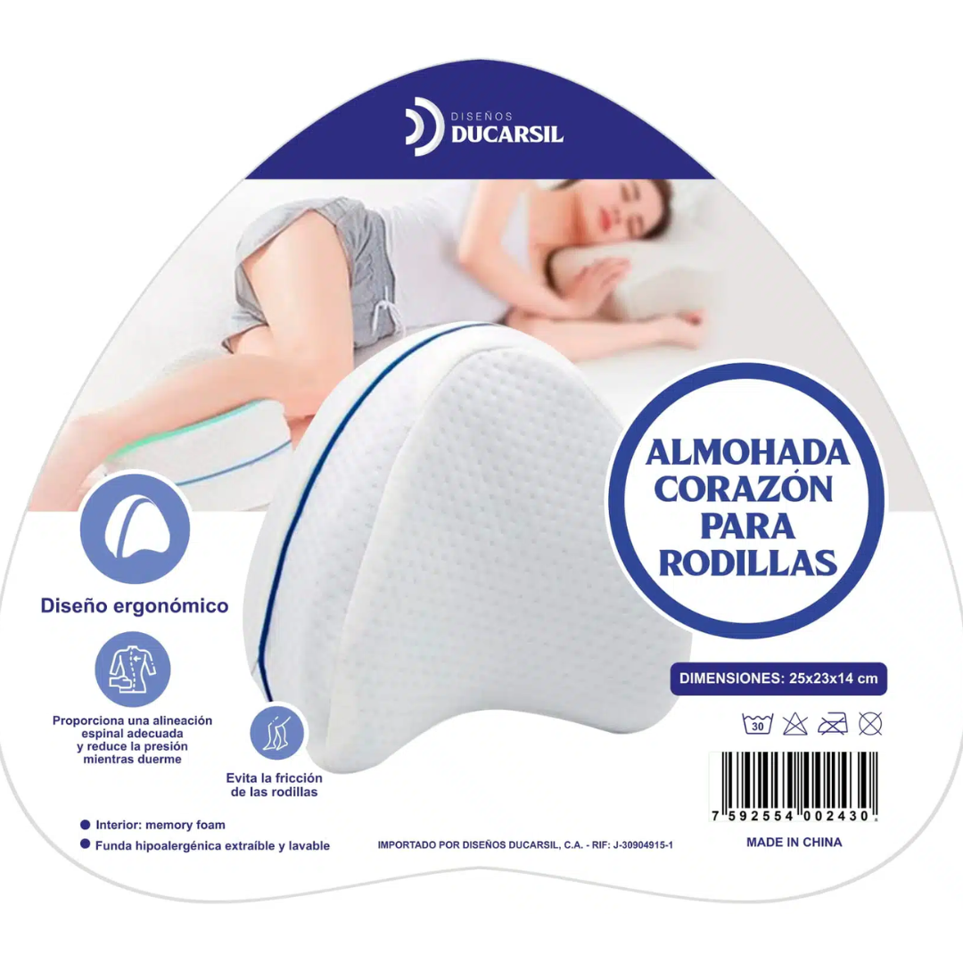 Almohada Corazón Para Rodilla Hipoalergénica Ducarsil